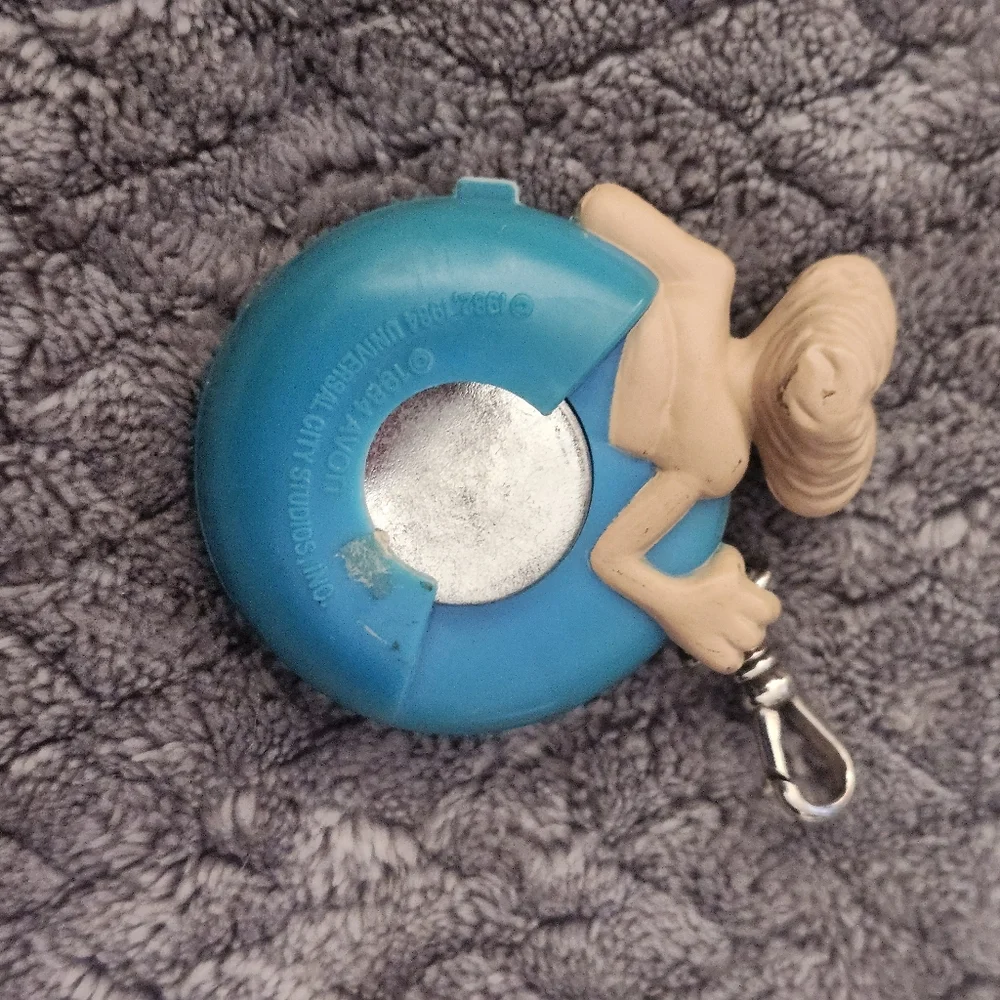 VintageE.T. The Extra-Terrestrial Teal Figure Set with Phone Home Keychain 1980s